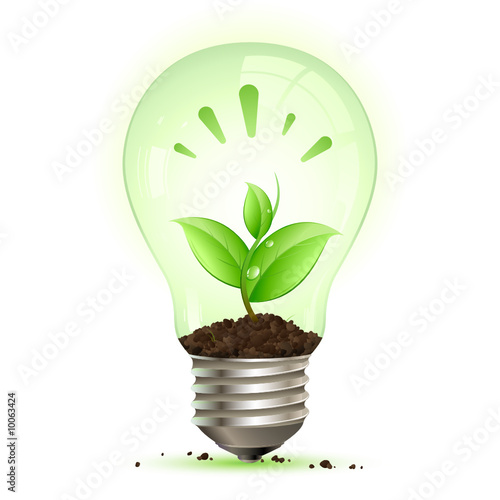 Obraz na płótnie Concept énergie verte w salonie