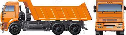 Vector dump truck