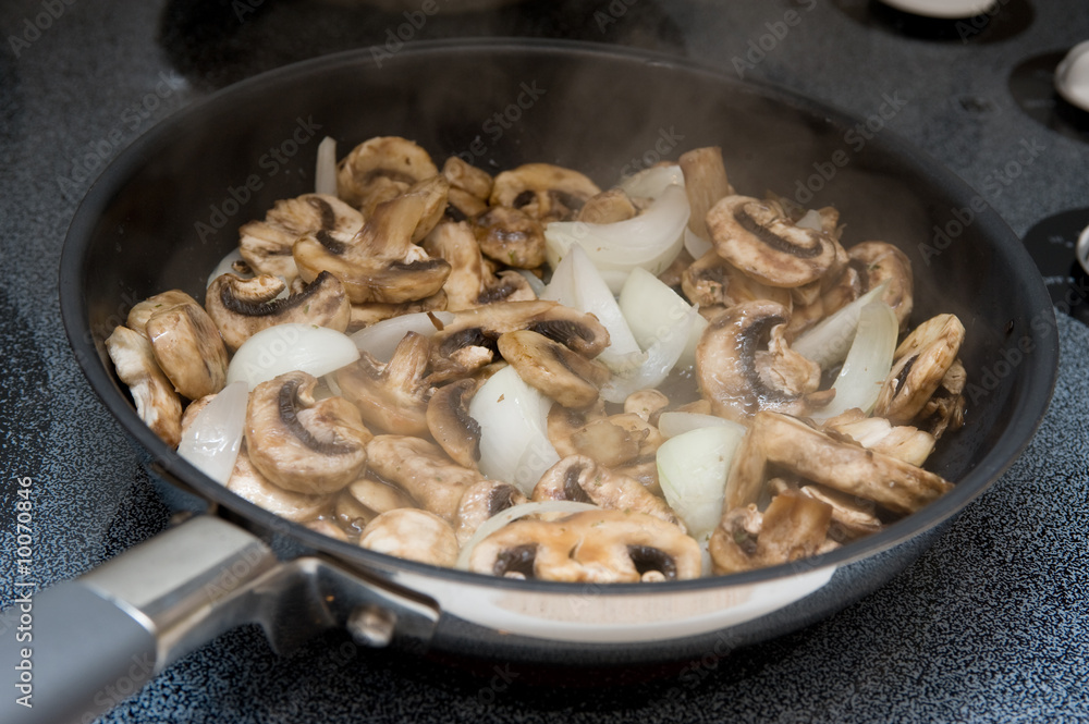 Saute Mushroom and Onions Saute Mushroom and Onions
