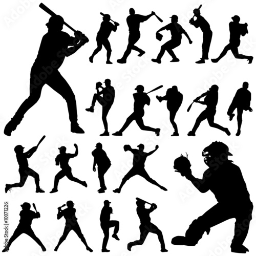 baseball player vector
