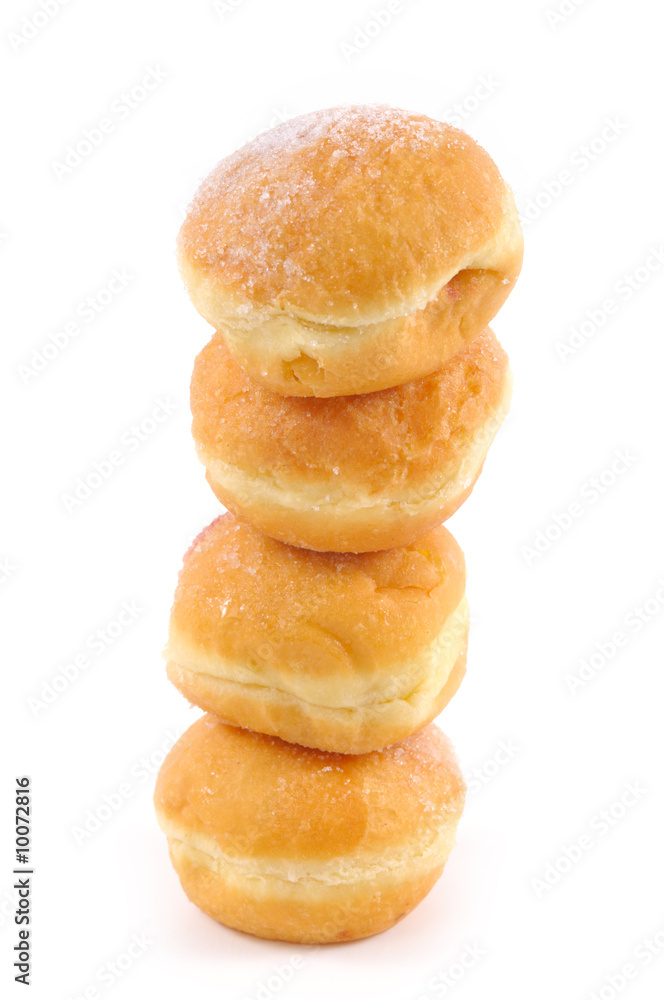 donuts isolated on white