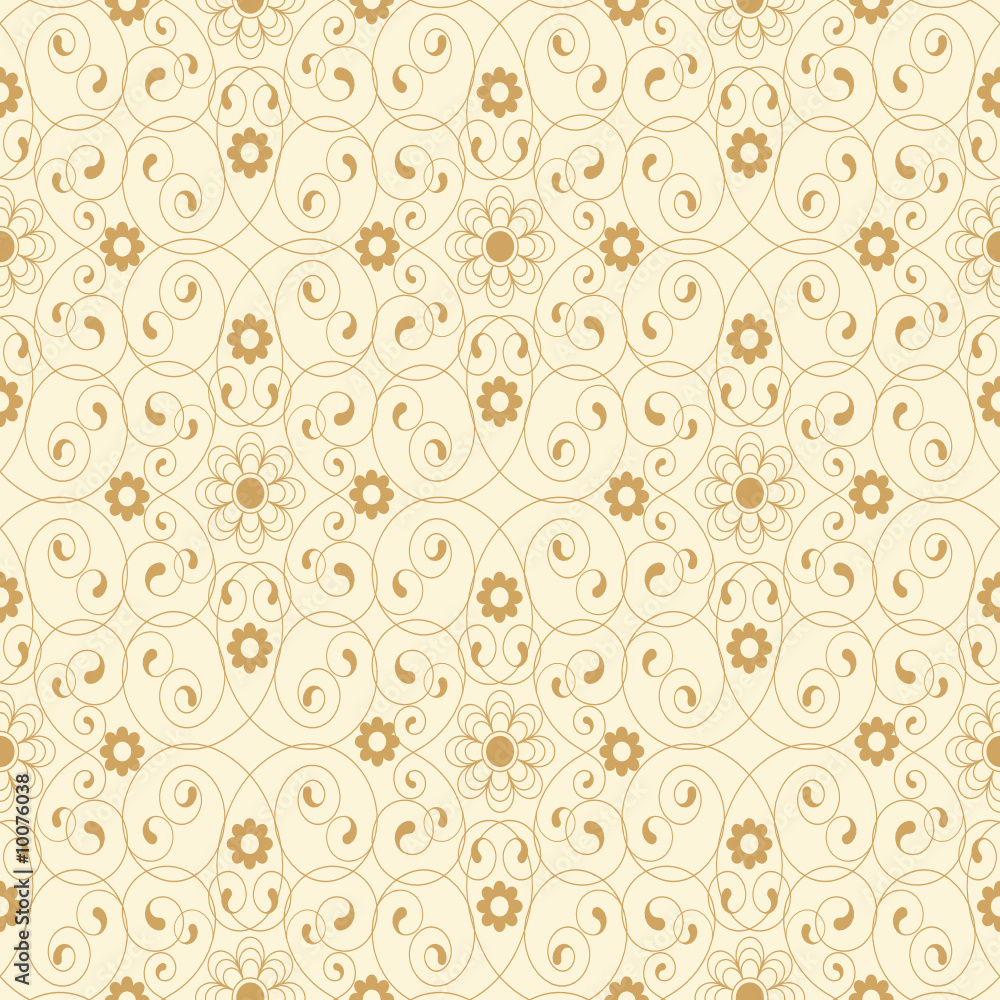 Seamless pattern from beige flowers Seamless pattern from beige flowers