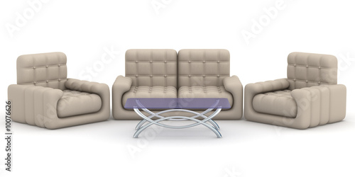 Interior of a living room. ...