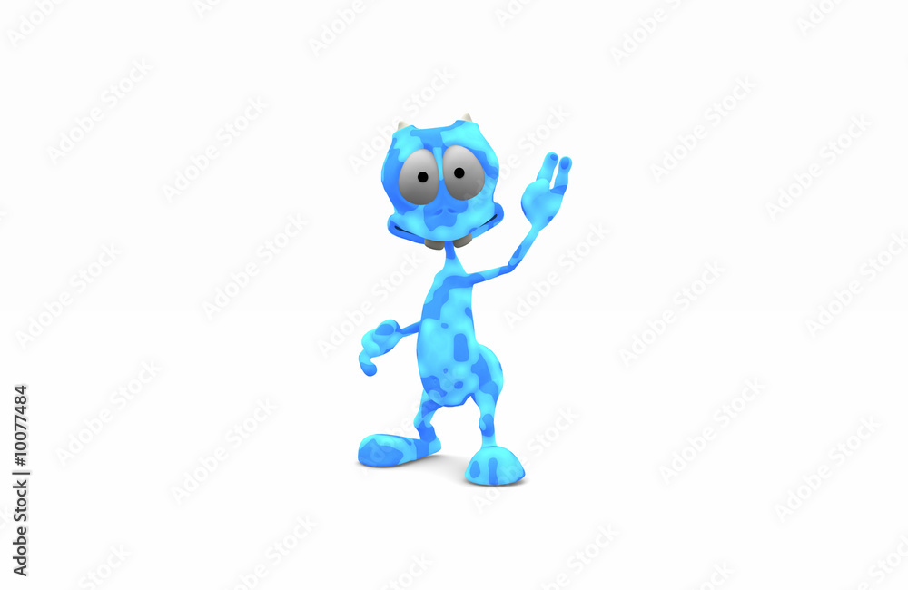 alien waving alien waving