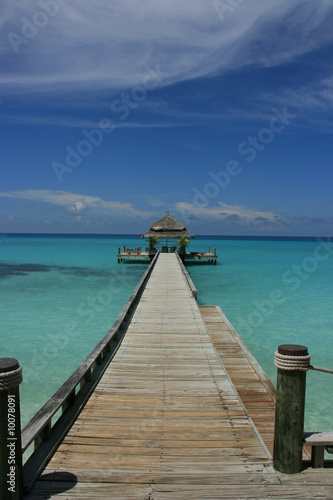 Hotelsteg auf den Malediven