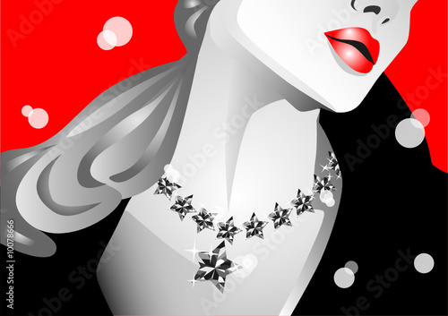 donna con collana