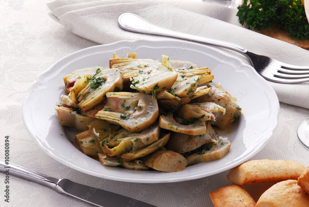 Carciofi in padella - Contorni - Ricetta della Toscana