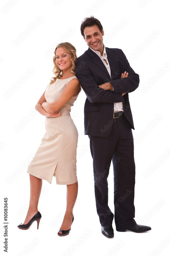 business partners concept with businesswoman and businessman business partners concept with businesswoman and businessman