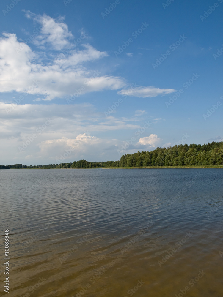 Beautiful lake coast