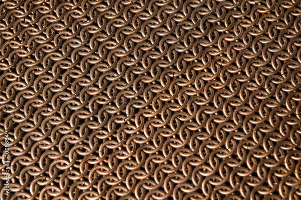 Background: copper chainmail Background: copper chainmail