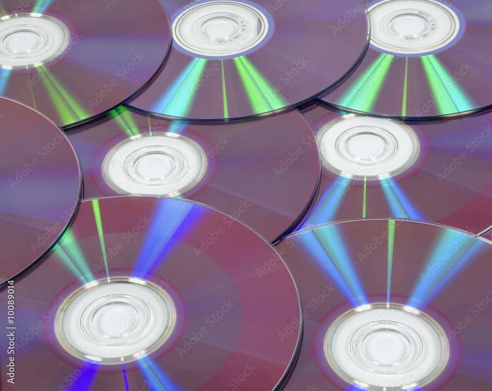 Background from DVD disks with colour reflexions Background from DVD disks with colour reflexions
