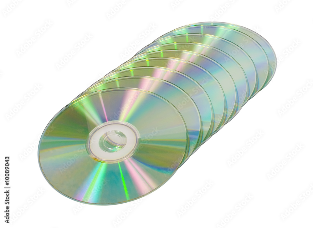 Blank disks isolated on a white background Blank disks isolated on a white background