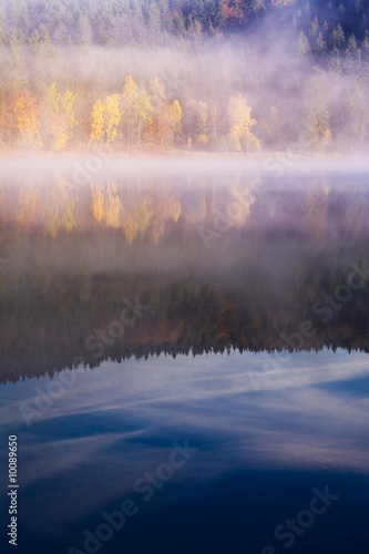 Autumn forest lake 1