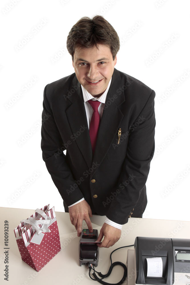 A man buying a birthday, Christmas or special present A man buying a birthday, Christmas or special present