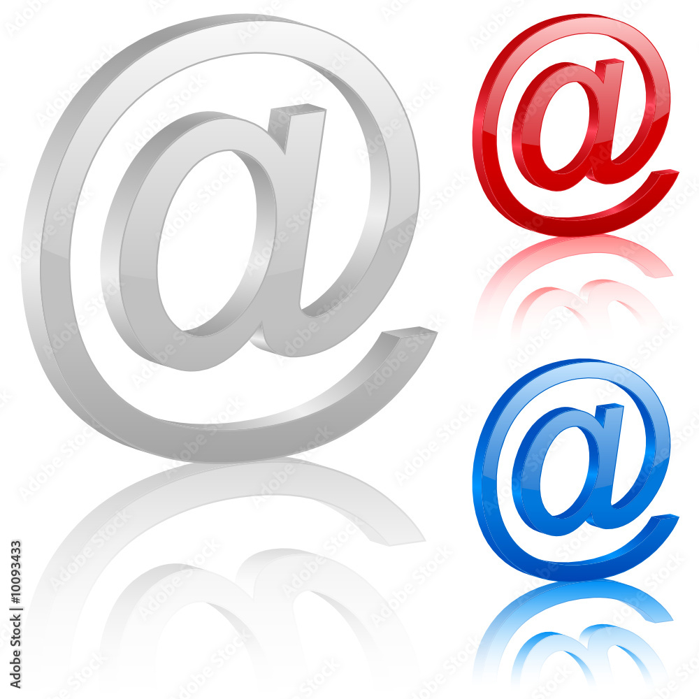 3D email symbol 3D email symbol