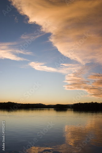 Clouds on the river 1