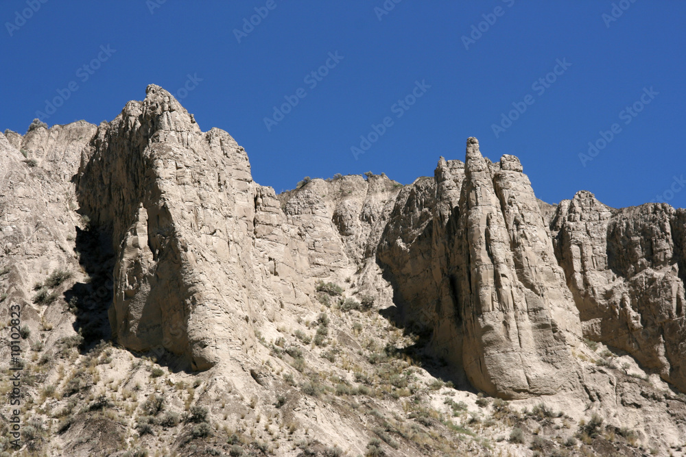 Amazing rock formation near Kamloops, BC, Canada.