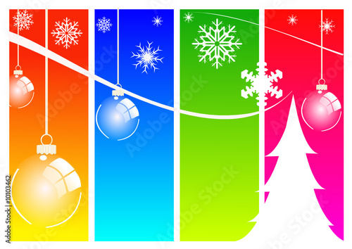 Arrière-plan coloré de Noël