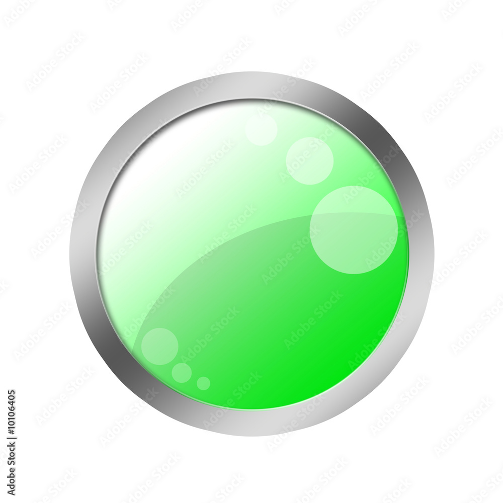 Blank button green