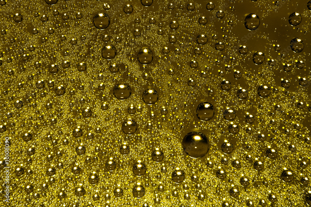 Golden drops background. Golden drops background.