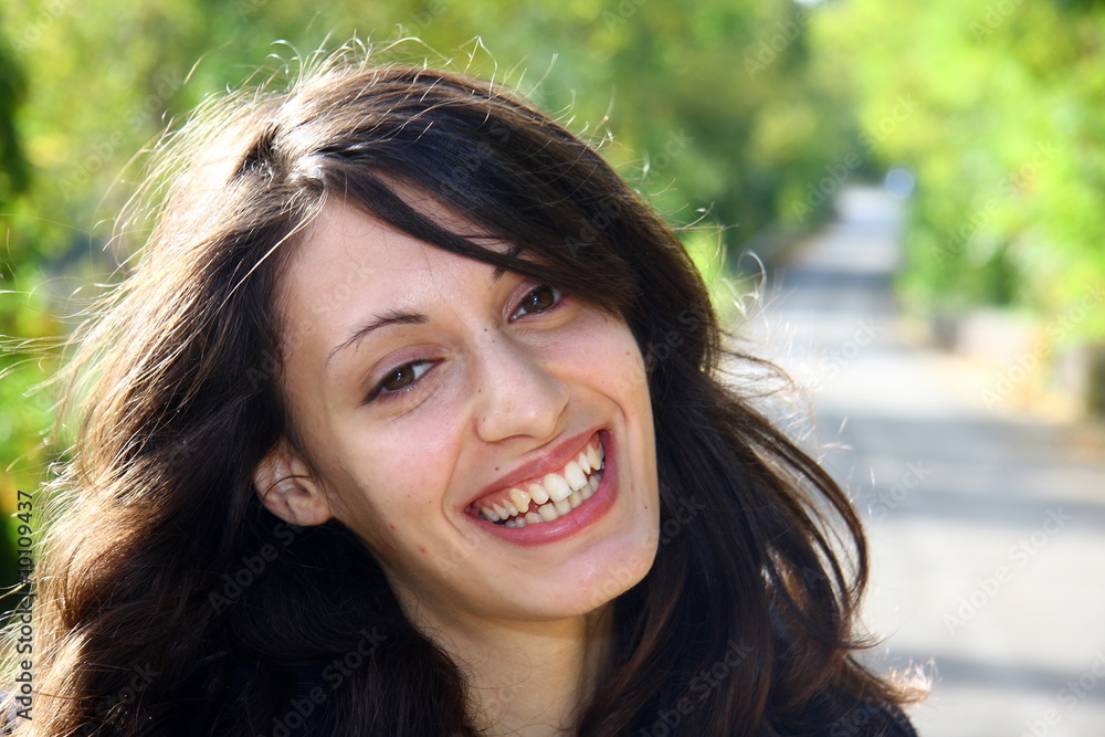 ragazza sorridente ragazza sorridente