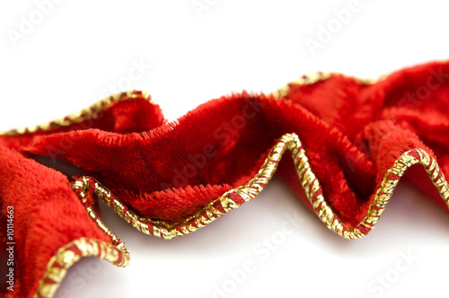 red ribbon on white background