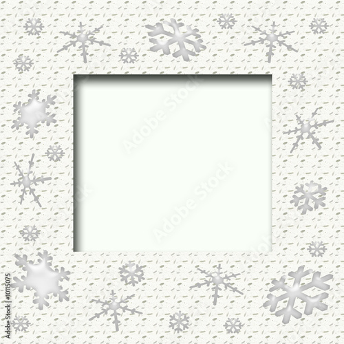 snowflake scrapbook frame