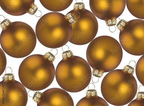 Christmas background - golden balls