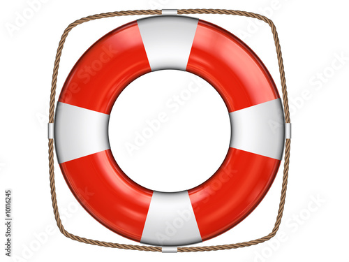 3d rendered lifeguard on white background isolated