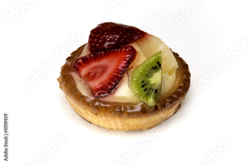 Traditional Italian pastry on a white background