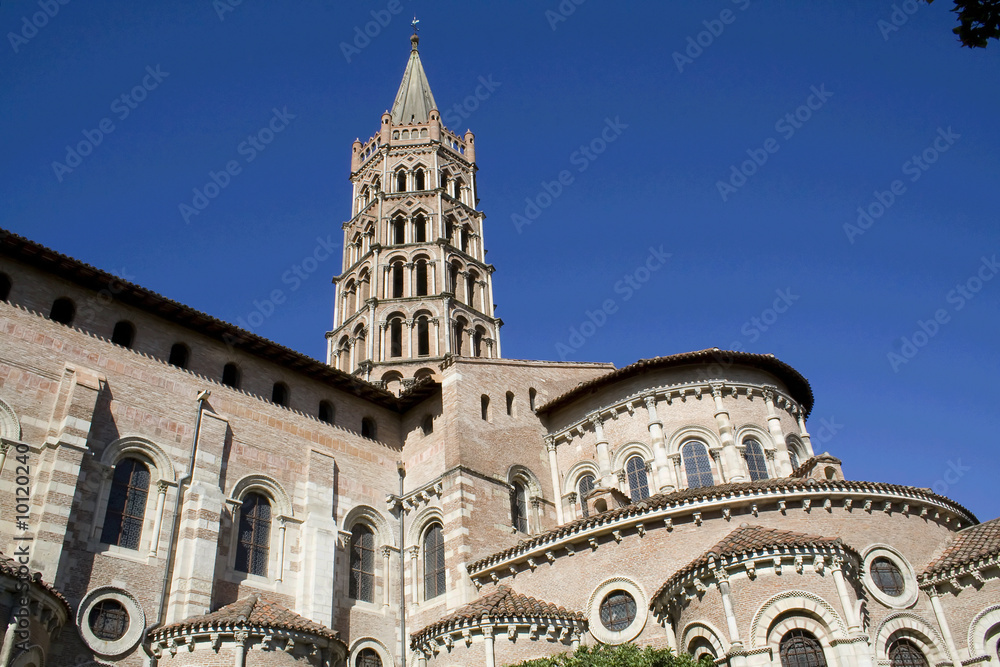 Part of Saint Sernin Basilica in Toulouse, France