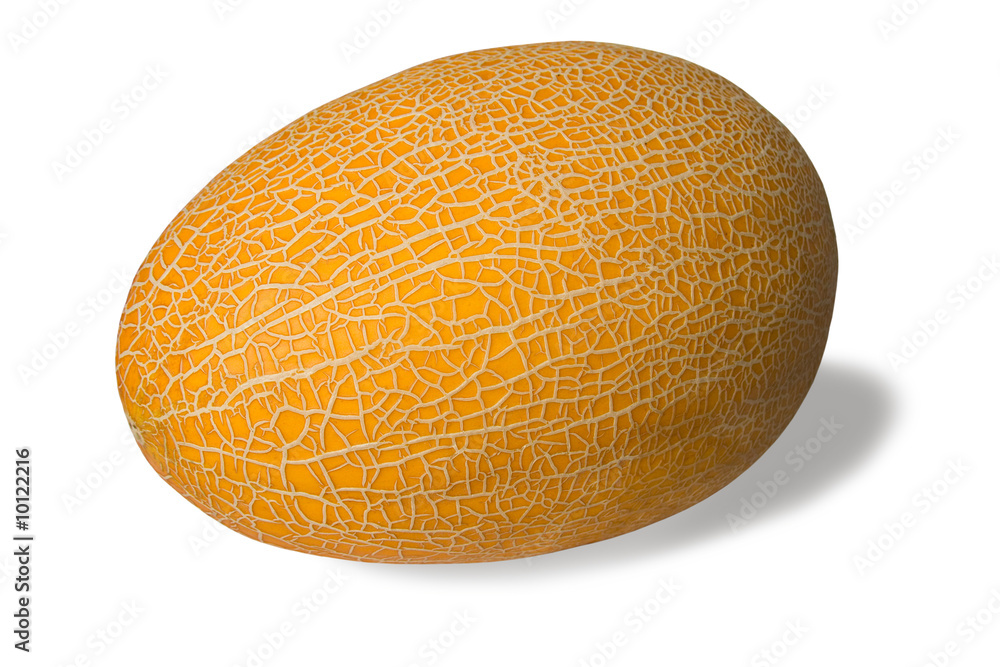 Muskmelon isolated on white background Muskmelon isolated on white background