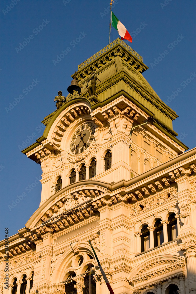 Trieste piazza unità Torre orologio