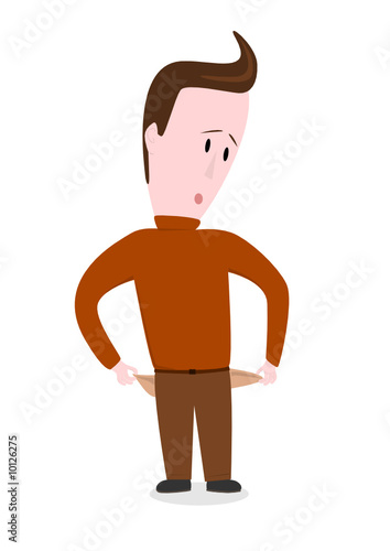 Man with no money