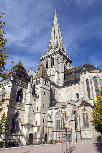 Bild auf Leinwand Kathedrale Saint-Lazare von Autun,Burgund,Frankreich