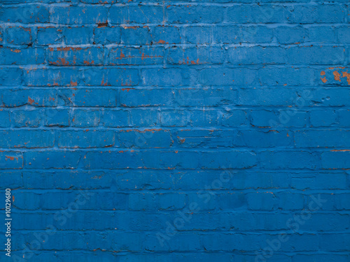 Depp Dark Blue Brick Wall Pattern Background photo