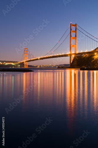 Fototapeta Naklejka Na Ścianę i Meble -  Golden Gate Bridge, San Francisco taken from Fort Baker.