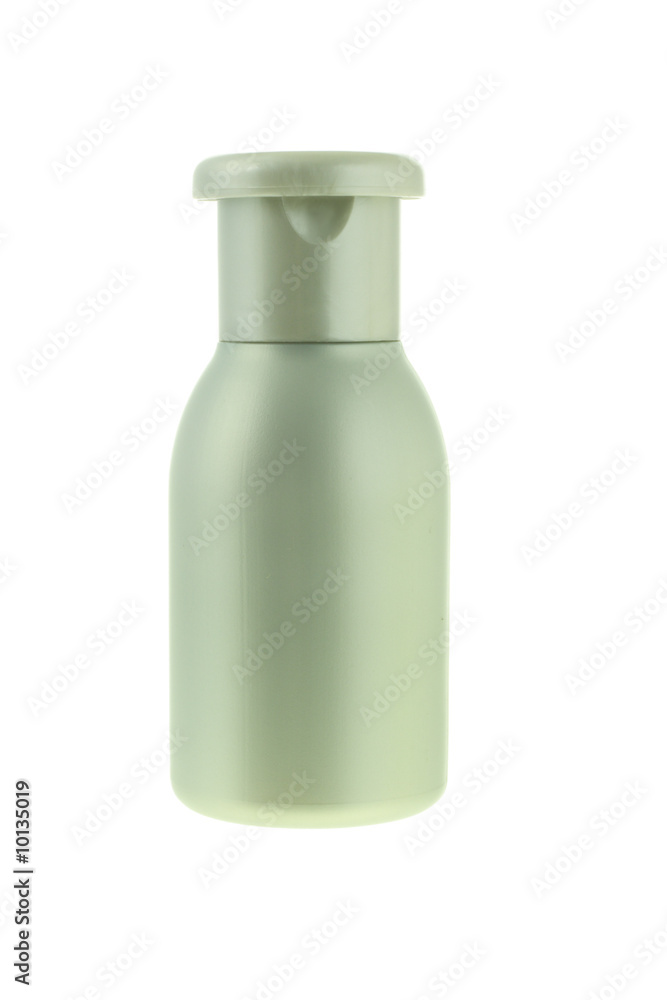 Bottle of cosmetic cream on white background Bottle of cosmetic cream on white background