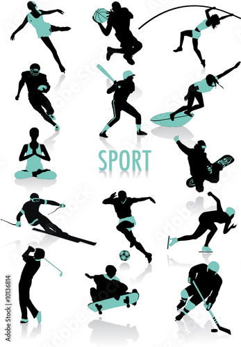 Sport silhouettes