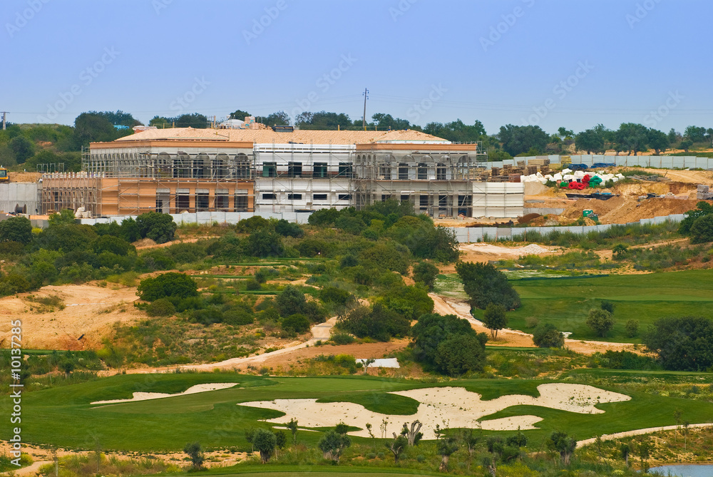 New golfing complex under construction in the Algarve