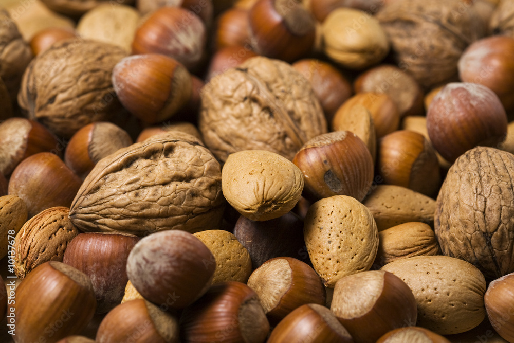 background of mixed nuts background of mixed nuts