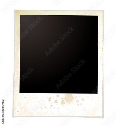 Grunge effect polaroid with room for your own image