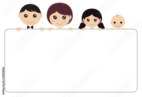 Famille pancarte