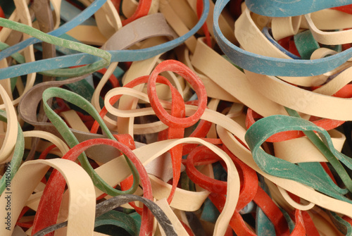 pile of colorful elastic bands - good for background © Willee Cole