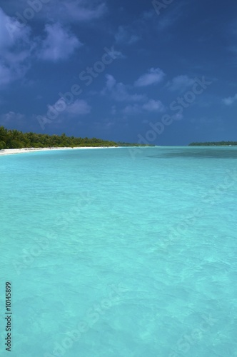 Clear water of coral beaches