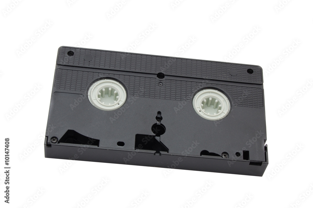 vhs cassete isolated on a white vhs cassete isolated on a white