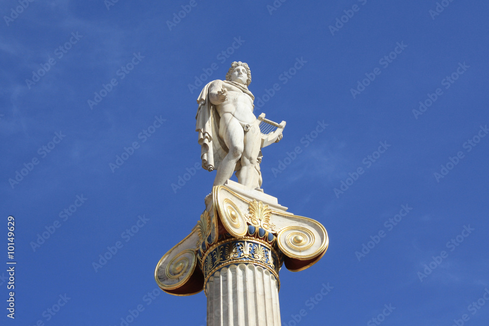Statue of Apollo outside Academy in Athens Statue of Apollo outside Academy in Athens