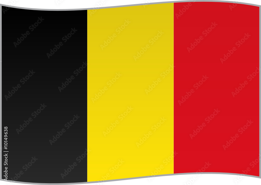 Drapeau de la Belgique flottant au vent Drapeau de la Belgique flottant au vent
