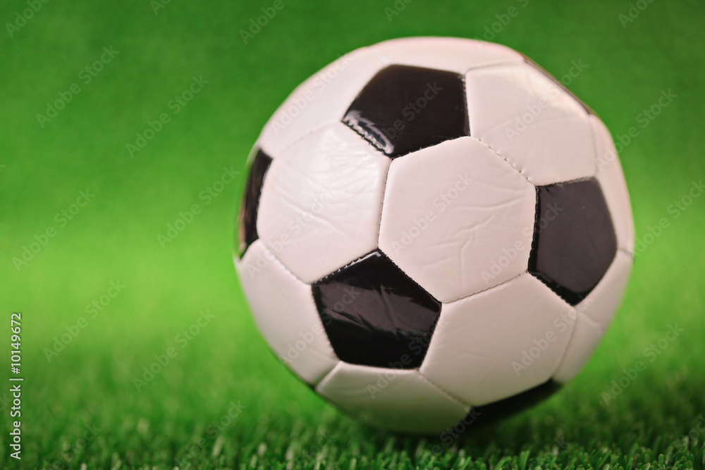 Soccer ball on a green grass Soccer ball on a green grass