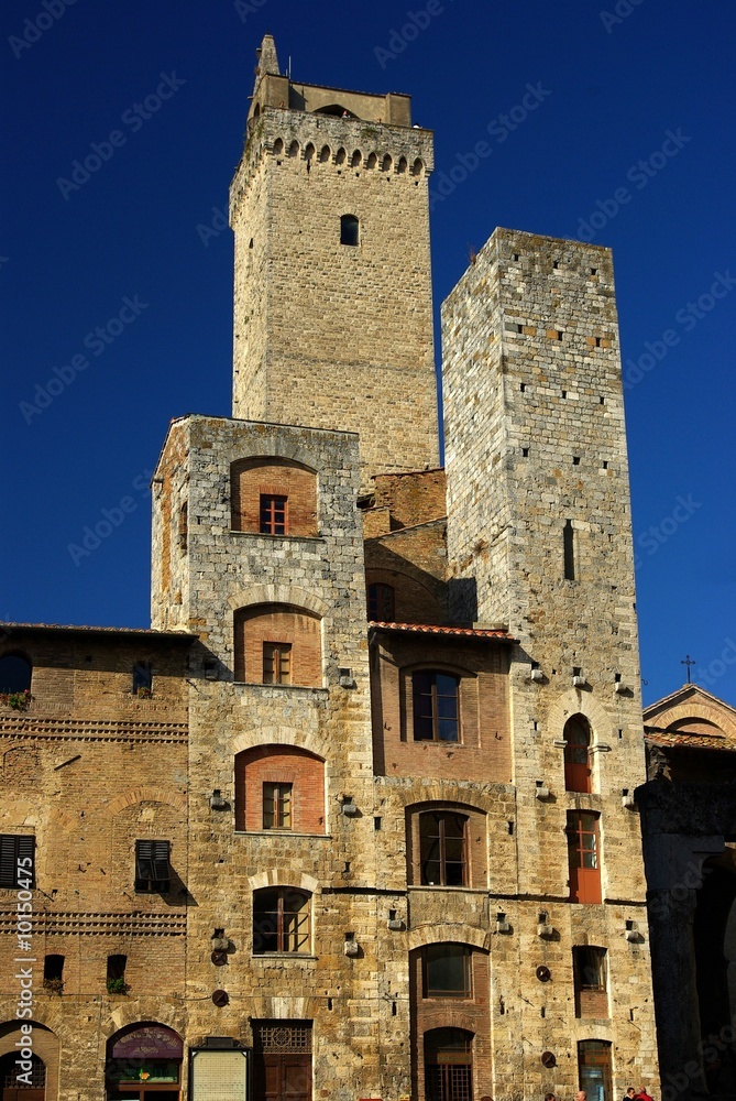 San Gimignano: Torri Ardinghelli e Torre Grossa